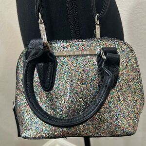 Steve Madden Metallic Glitter Mini Purse